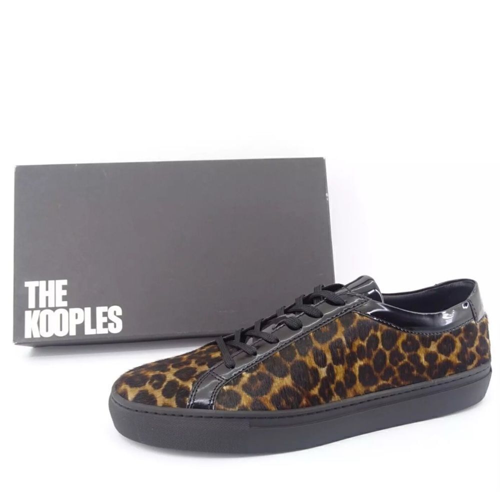 The Kooples Leopard Print Lace up Leather/Calf hair
Shoes(Size 39/8)